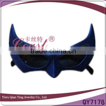 funcy blue gliter hero party cheap colored glasses