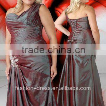 2013 Beautiful And Sexy One-Shoulder Evening Dress Plus Dress