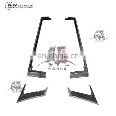 2021 G class W464  W463A Top style carbon fiber car parts side skirt for W464 exterior with shark top logo body kit