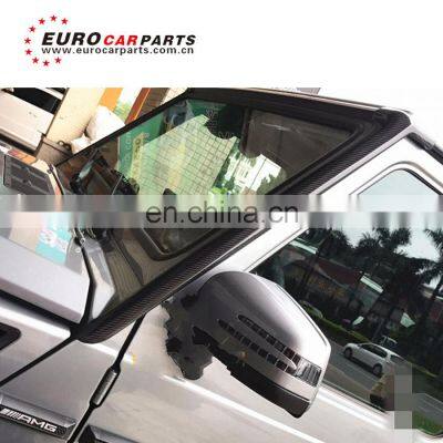 G Class W463 Carbon Finber Front Window Trim for W463 G500 G55 G63 G65 Carbon Finber Front A-pillar Addon photo-3