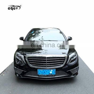 High Quality Plastic Material S65 Style Body Kit for New Mercedes Benz s Class W222 Front Bumper Rear Bumper and Side Skirts
