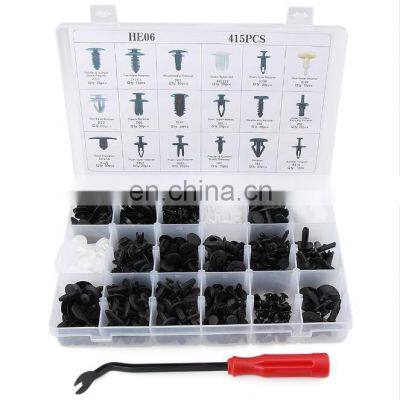 415 PCS Car Auto Push Pin Rivet Trim Clip Panel Body Interior Assortment Set