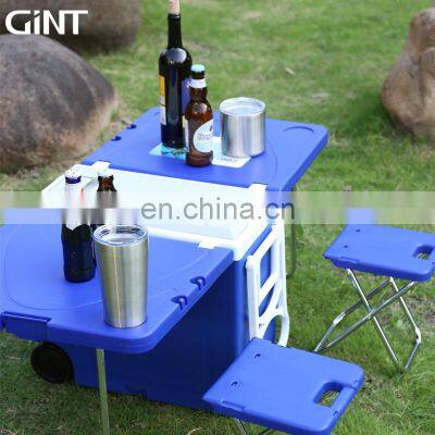 GiNT 28L Outdoor Cooler Box Hard Coolers Portable Wheels Handles Table and 2 Chairs Ice Chest photo-5