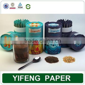 Cardboard paper tube box packaing tea/alibaba promotion paper packaging tea gift box