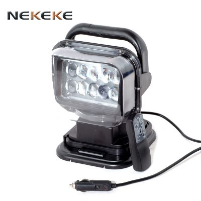 12V 50W Bulb Wonderful Remote Control Spotlight For SUV Car Marine outdoor searchlight