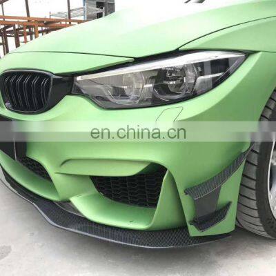 Carbon Fiber Front Bumper Canards Apron for BMW 3 4 Series F80 M3 F82 M4 photo-5