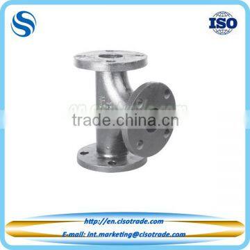 ASME B16.1 cast iron flange equal and reducing Tee pipe fitting