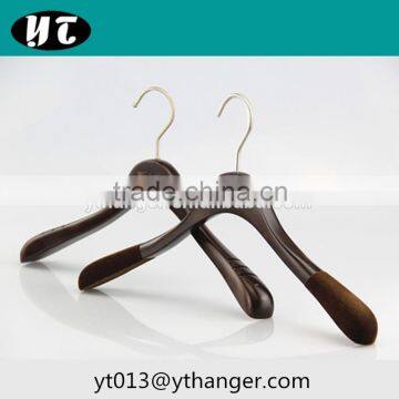 CY-660 top quality men suit hanger brown cloth wooden hanger for cloth                        
                                                                                Supplier's Choice