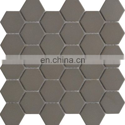 Ceramic mosaic tiles mixed color different shape with glazed for decoration