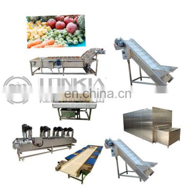 Industrial  Frozen Fruit Processing Line Apple Fruit  Frozen Vegetable Processing Machine For Sale