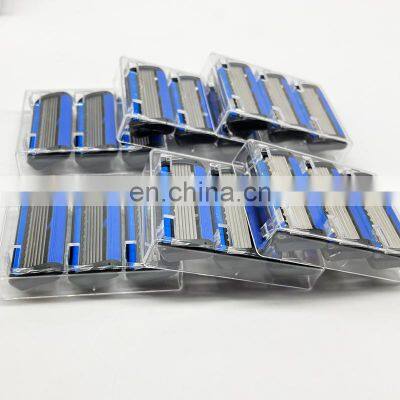 Popular six-layer blade latest design razor fashion factory wholesale rubber handle razor Disposable shaving razor professional