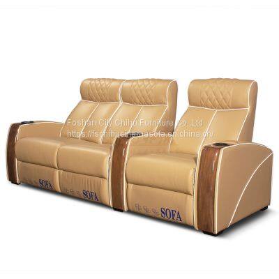 Cream Color Home Sofa Italian Style Home Luxury Theater Sofa Set Modern Living Room Sofa Furniture photo-5