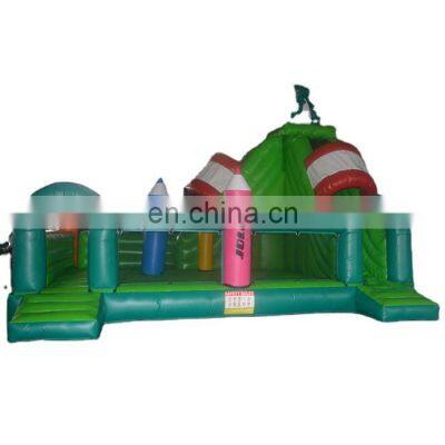 Children favorite giant inflatable dinosaur slide fun city inflatable bouncer