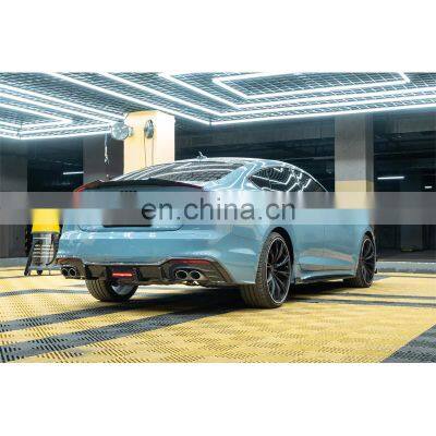 Rear Bumper Diffuser Perfect Fitment Aerodynamic 100% Dry Carbon Fiber Material Rear Bumper Diffuser For AUDI A5 S5 B9.5(21)