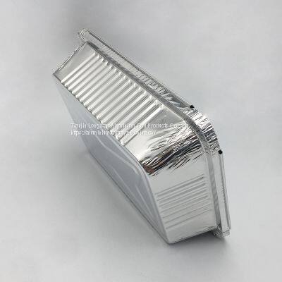 1000ml Rectangular Aluminium Foil Pan Takeaway Food Box photo-2