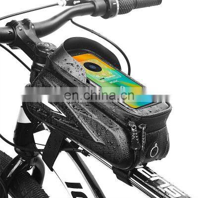 Wholesale Waterproof Bicycle Bag Frame Front Top Tube Cycling Bag Reflective Phone Case Touchscreen Bag MTB Bike Accessories