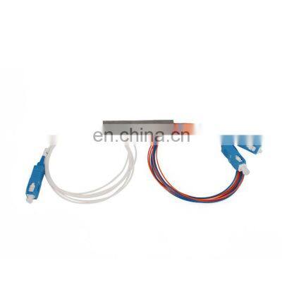 1X8 1X2 plc splitter steel tube LGX Box Cassette Card Inserting PLC Splitter Module 1:8 8 Port fiber optic splitter