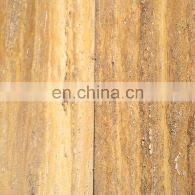 Premium High Quality Outdoor and Indoor Construction Projects Gold Yellow Travertine Vein Cut Slab Made in Turkey CEM-SLB-05-02 photo-5