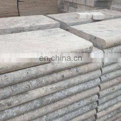 Premium Excellent Quality Silver Travertine Pavers Filled and Honed Cut to Size Made in Turkey Cem-Fpt- 06 photo-2