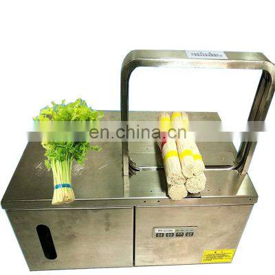 Easy operation strapping vegetable machine Desktop small objects strapping small vegetable banding machine