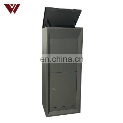 Bulk Buying Outdoor Package Mailbox Metal Parcel Drop Box Product Weatherproof Standing Parcel