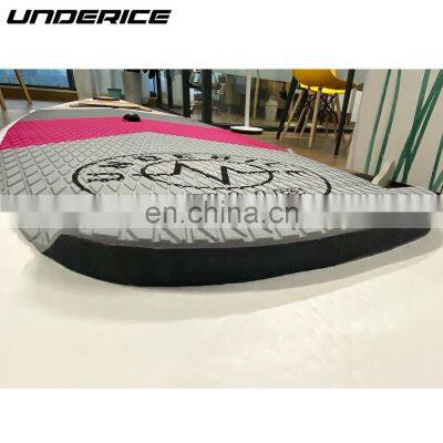 2022 Hot Sale New Design Wooden Inflatable Stand Up Paddle Board Sup Boards Inflatable Stand Up Paddle Board Pink Color for Lady photo-3