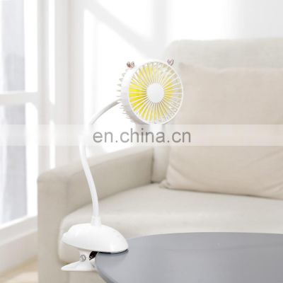 Flexible Desk Small Fans Office Portable Electric USB Rechargeable Clip on Car Clip Fan Mini fan