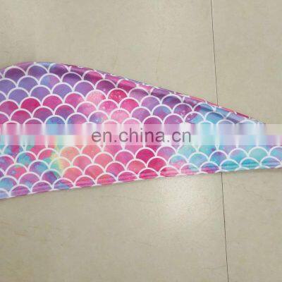 Top Rated Wholesale Mermaid Print Bath Fast Custom Long Turban Quick Dry Hair Drying Towel photo-4