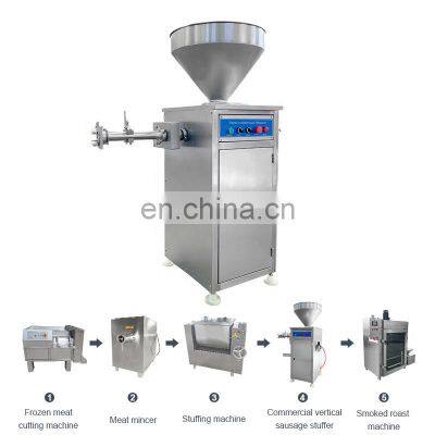 Hydraulic Sausage Enema Rabbit Meat Sausage Filling Line Make Making Machine Twister Automatic Manufacture Sausage