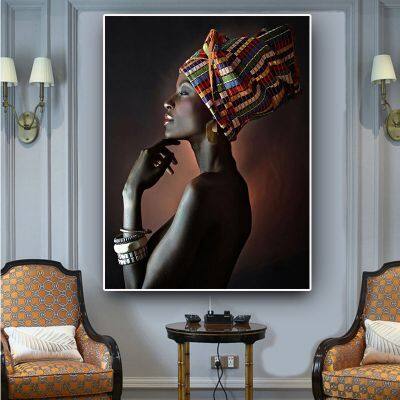 Wholesale Oil Paintings of African American Art Deco Figures photo-4