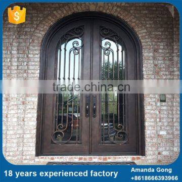 Top Sale High Quality Arched Luxury Double Entry Doors photo-2