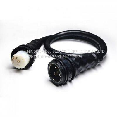 Marine Shore Power cord 50ft STW 6/3+8/1 50A 125V~ SS1-50P/ SS1-50R