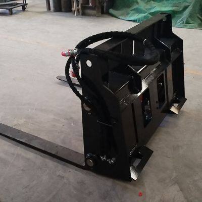 China Skid Steer Forks With Side Shift Adjustable Forks for Skid Steer Loader photo-4