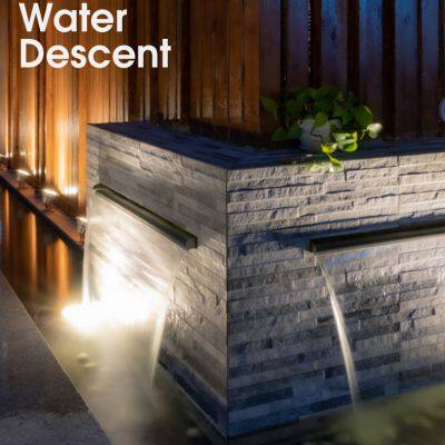 Pikes Water descent Modern Home Gardening Supplies Garden Decoration Stainless Steel Water Descent For Sale