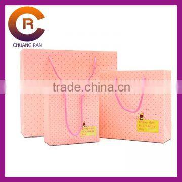 Wholesale 210g white card glossy lamination custom cheap printed shopping bags