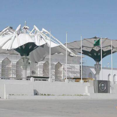 Membrane Structure Landscape Umbrella Manufacturer Customization Outdoor Umbrella With Projection Light Large Umbrella Scenic Area photo-4