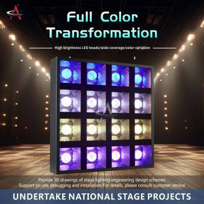 JZ1620L Factory Wholesale 4x4 Matrix Light 16x20W Full Color 4in1 LED Lighting Manufacturer Stage Effect Light photo-3