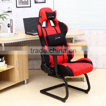 Ergonomic leather video game chair