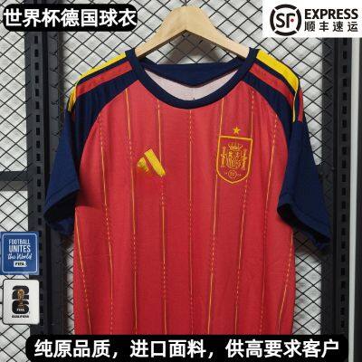 Мужская домашняя футбольная форма Испании на Чемпионат мира 2026 №19. Футбольная форма Ямал Тай. Версия для игроков и версия для болельщиков. Футбольная экипировка