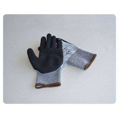 Enkerr Black Nitrile Frosted Foamed Level 5 Cut-resistant Gloves Ms851045 Nitrile Frosted Gloves