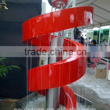 Zhejiang shengfa selling well modern stainless steel fountain sculptures for decoration/statue