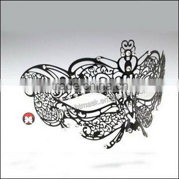 Fandango Women's Swan Metal Filigree Laser Cut Christmas Carnival Mask photo-3