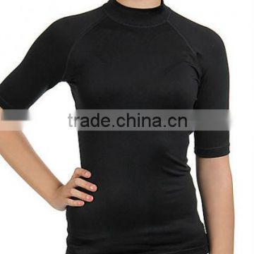 Female Black Long Sleeve High Quality Sports Rush Guard