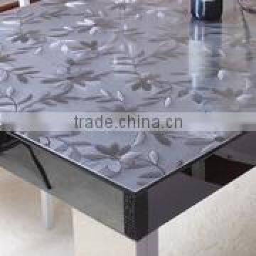 3D crystal pvc table cloth