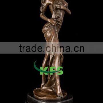 Bronze Strip female home statue