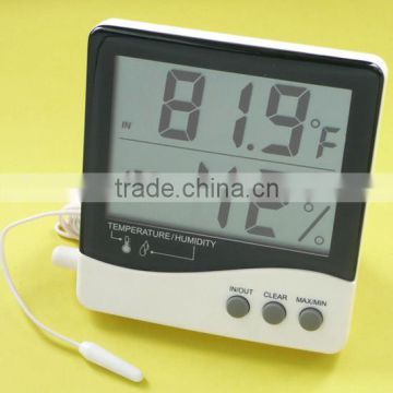 Digital thermometer & Hygrometer with Clock