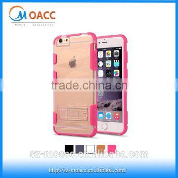 HOT selling pc tpu Transparent phone case for iphone 6,for iphone 6 Transparent armor case