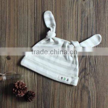 Thin Organic Cotton Baby Hats Baby Beanie With Long Ear Design for Newborn Baby photo-2