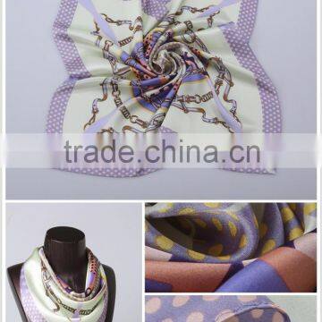 100% Silk Piano Shawl, Branded Scarfs Green