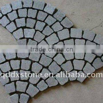 natural black granite cube stone outdoor pavement